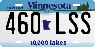 MN license plate 460LSS