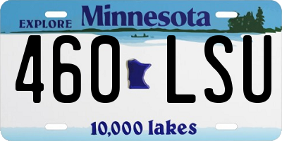 MN license plate 460LSU