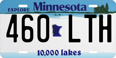 MN license plate 460LTH