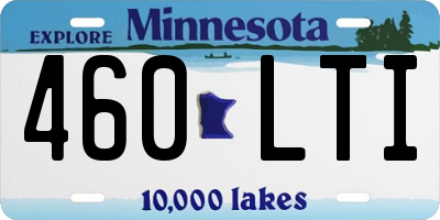 MN license plate 460LTI