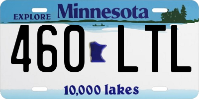 MN license plate 460LTL