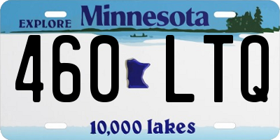 MN license plate 460LTQ