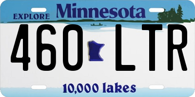 MN license plate 460LTR