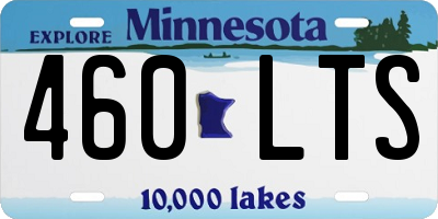 MN license plate 460LTS