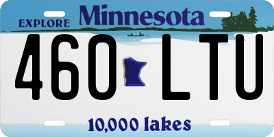 MN license plate 460LTU