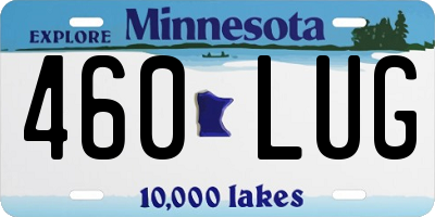 MN license plate 460LUG