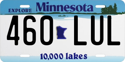MN license plate 460LUL