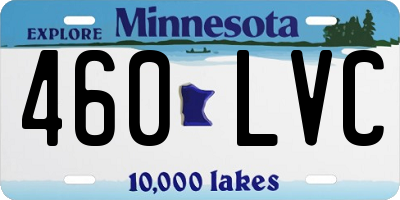 MN license plate 460LVC