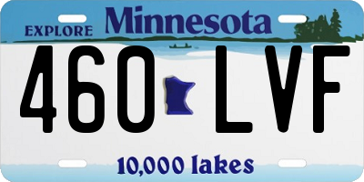 MN license plate 460LVF