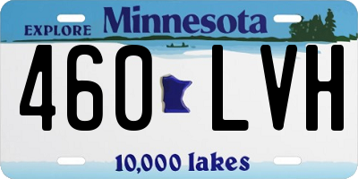 MN license plate 460LVH