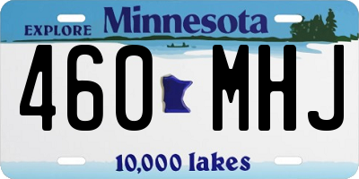MN license plate 460MHJ