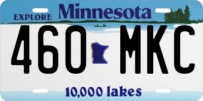 MN license plate 460MKC