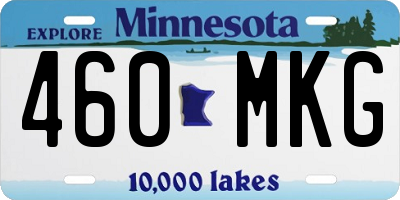 MN license plate 460MKG