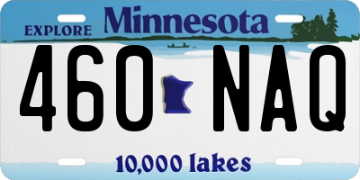 MN license plate 460NAQ