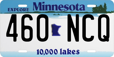 MN license plate 460NCQ