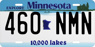 MN license plate 460NMN