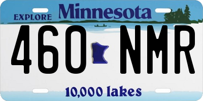 MN license plate 460NMR