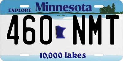 MN license plate 460NMT