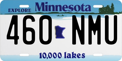 MN license plate 460NMU