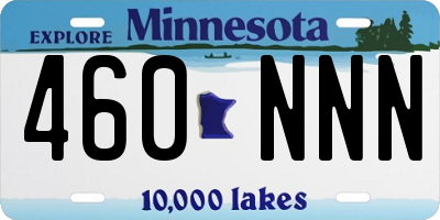 MN license plate 460NNN