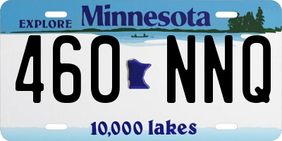 MN license plate 460NNQ