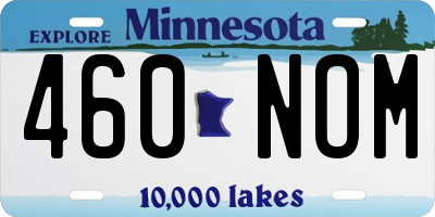 MN license plate 460NOM