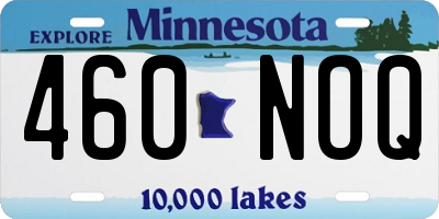 MN license plate 460NOQ