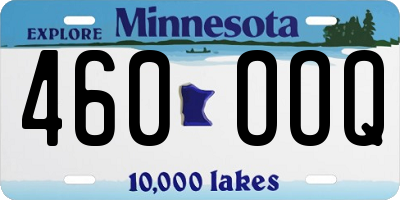 MN license plate 460OOQ