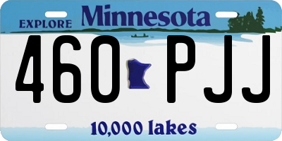 MN license plate 460PJJ