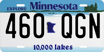 MN license plate 460QGN