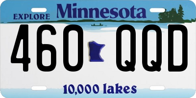 MN license plate 460QQD