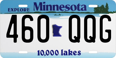 MN license plate 460QQG
