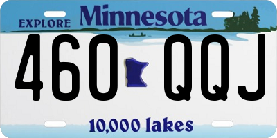 MN license plate 460QQJ