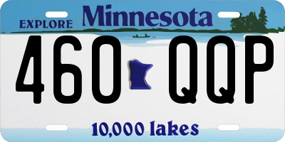 MN license plate 460QQP