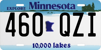 MN license plate 460QZI