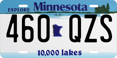 MN license plate 460QZS