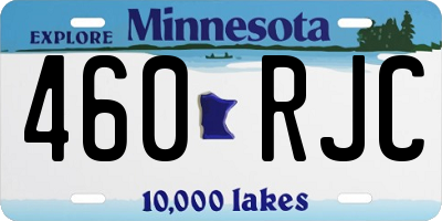 MN license plate 460RJC