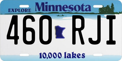 MN license plate 460RJI