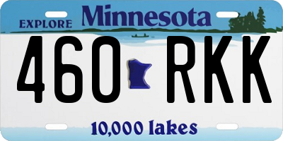 MN license plate 460RKK