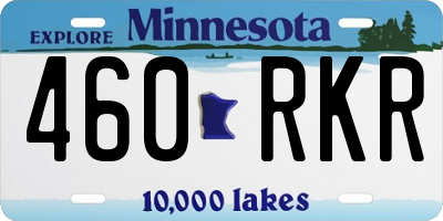 MN license plate 460RKR