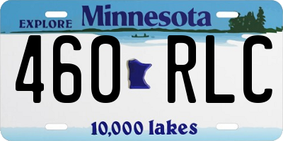 MN license plate 460RLC