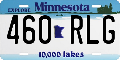 MN license plate 460RLG