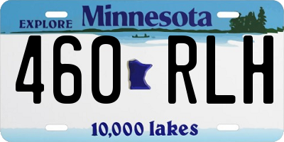 MN license plate 460RLH