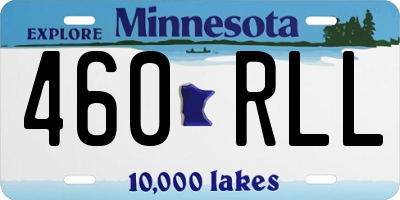 MN license plate 460RLL