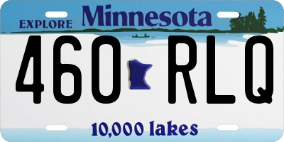 MN license plate 460RLQ