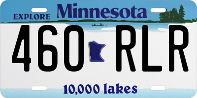 MN license plate 460RLR