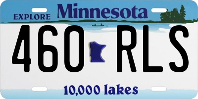 MN license plate 460RLS