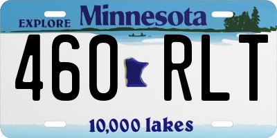 MN license plate 460RLT
