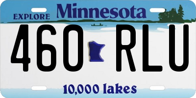 MN license plate 460RLU