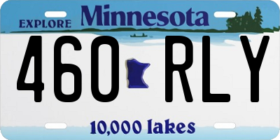 MN license plate 460RLY